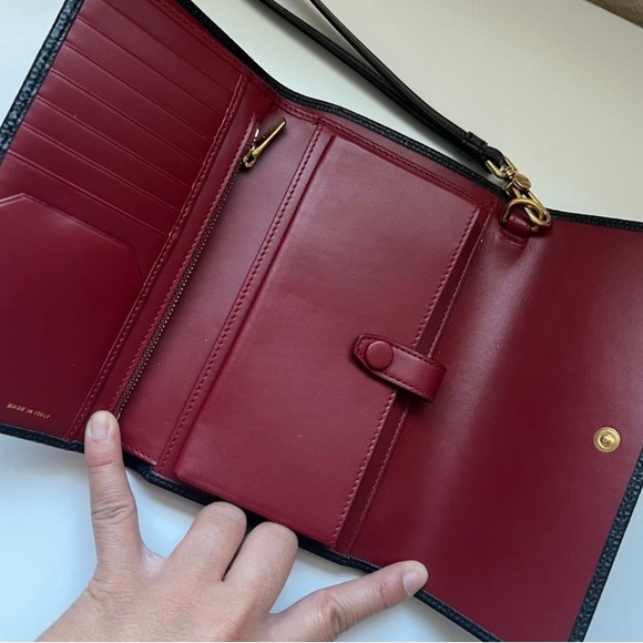 NWT Bally Lawrence black embossed wallet. - Picture 3 of 5